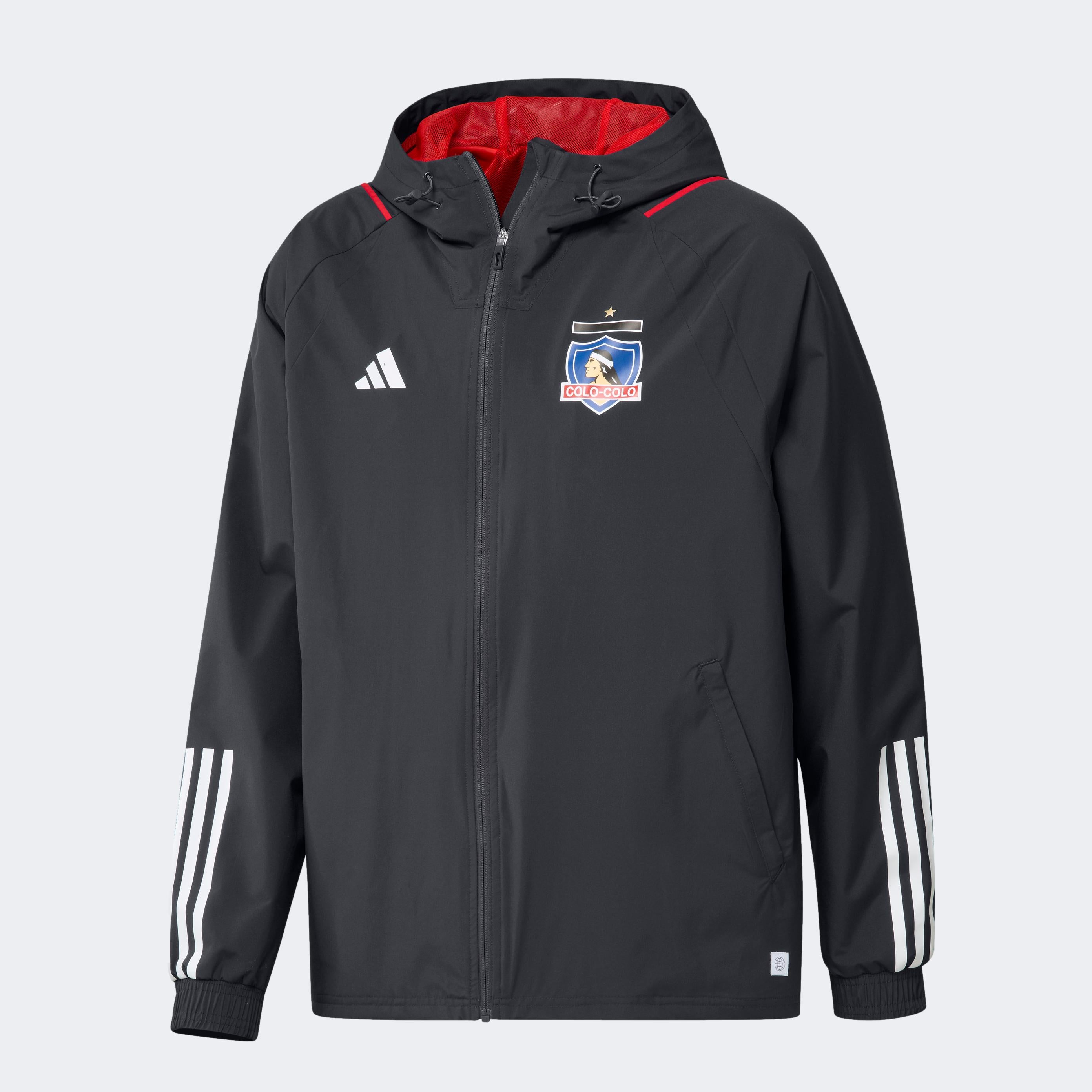 Chaqueta Adidas Colo Colo Negro 2023 Adulto