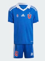 Conjunto Adidas Universidad de Chile local 2022 Infantil