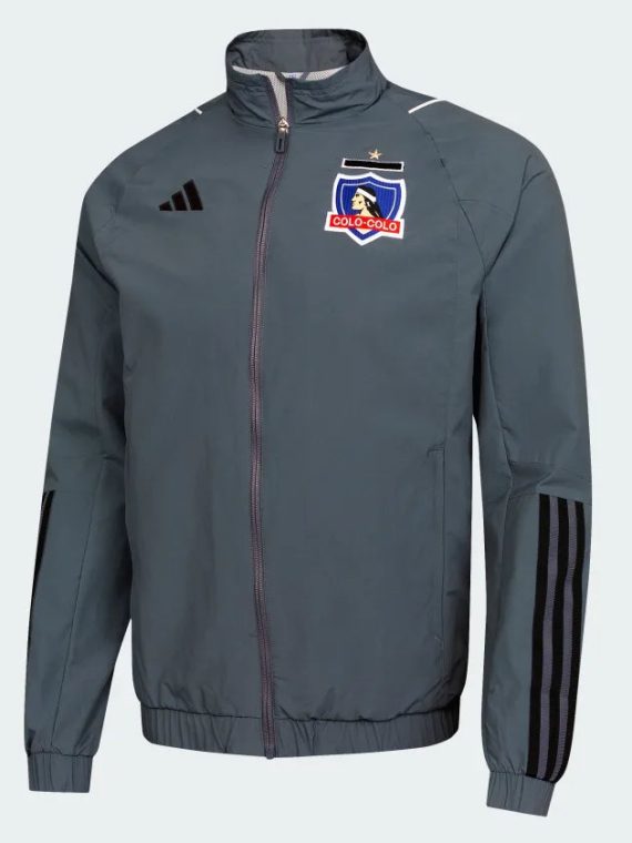 Chaqueta Adidas Colo Colo Gris Adulto